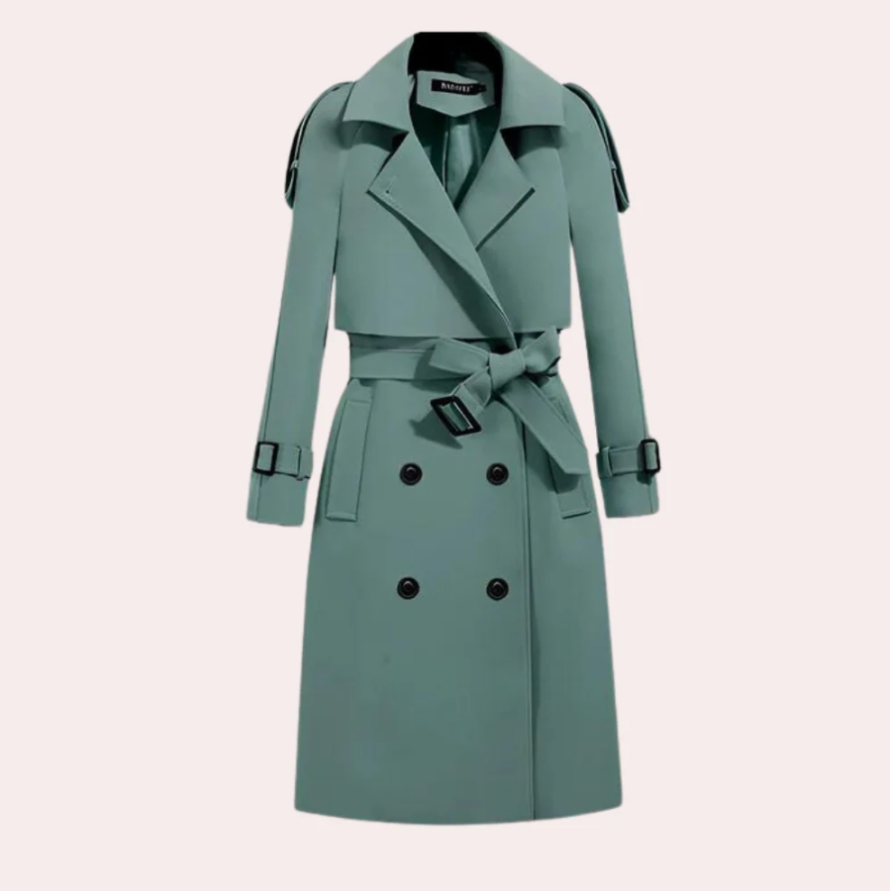 Stilla | Elegant Lang Trenchcoat til Kvinder Tidløs Elegance til Enhver Lejlighed