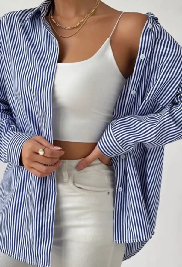 Stilla | Klassisk Stribet Bluse
