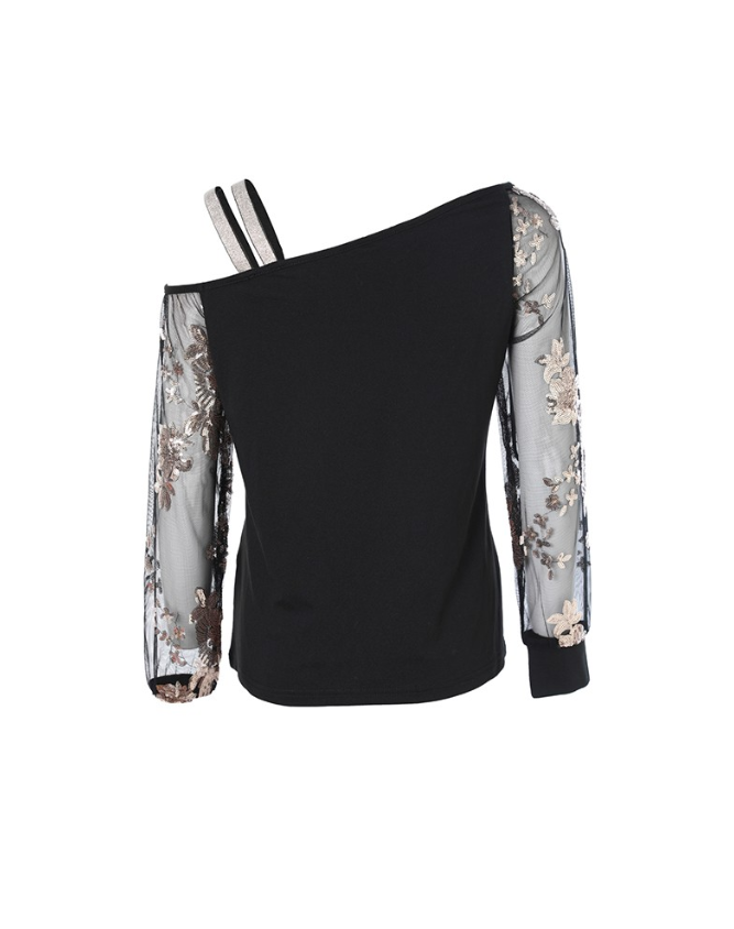Stilla | Floral Pailletter På Skuldertop