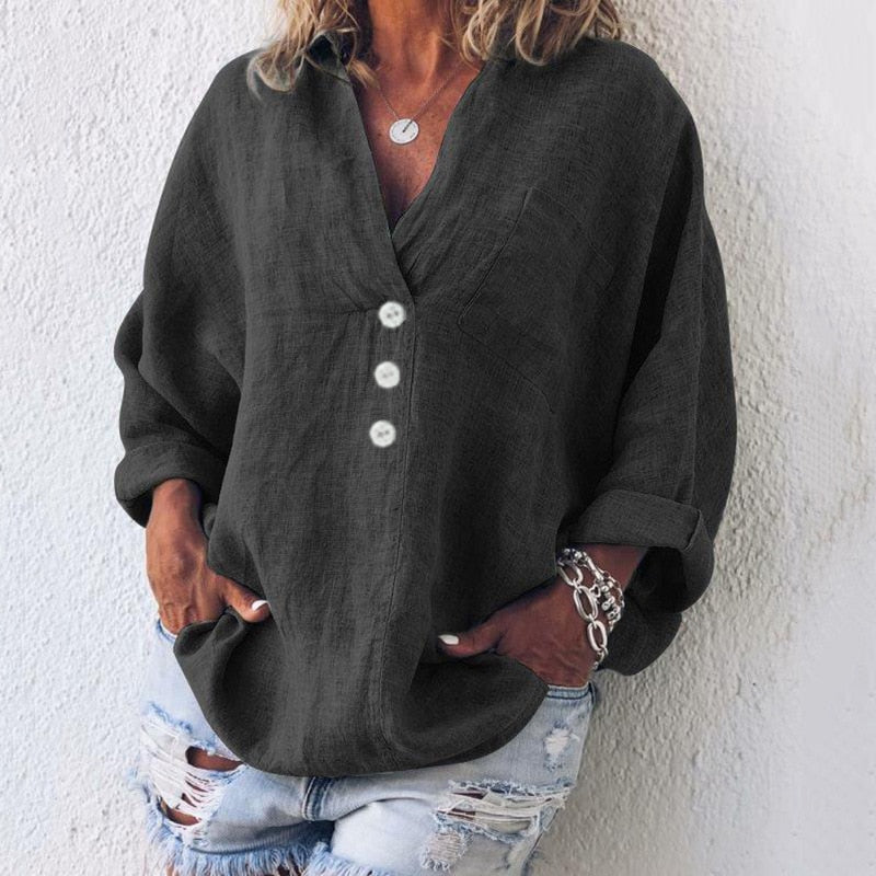 Stilla | Stilfuld Bluse I Hør