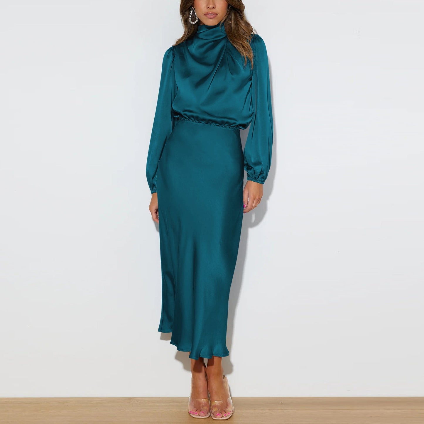 Stilla | Elegant Langærmet Kjole