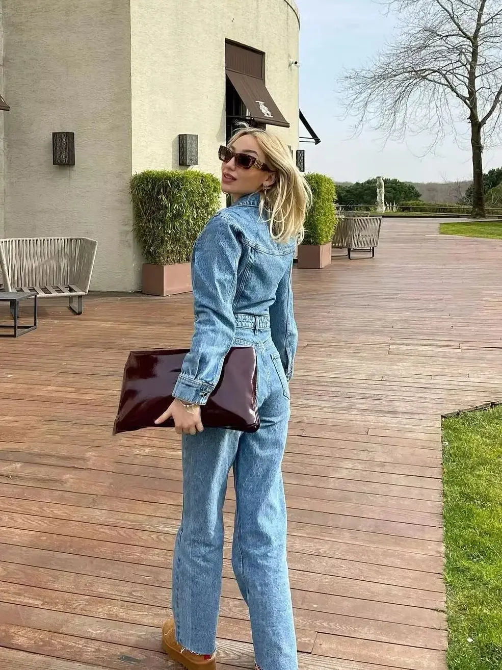 Stilla | Mode Denim Jumpsuit