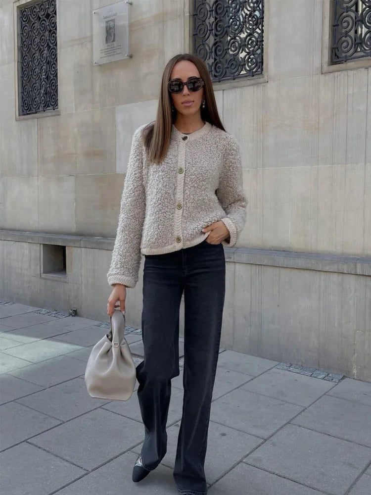 Stilla | Fashionable fleece cardigan
