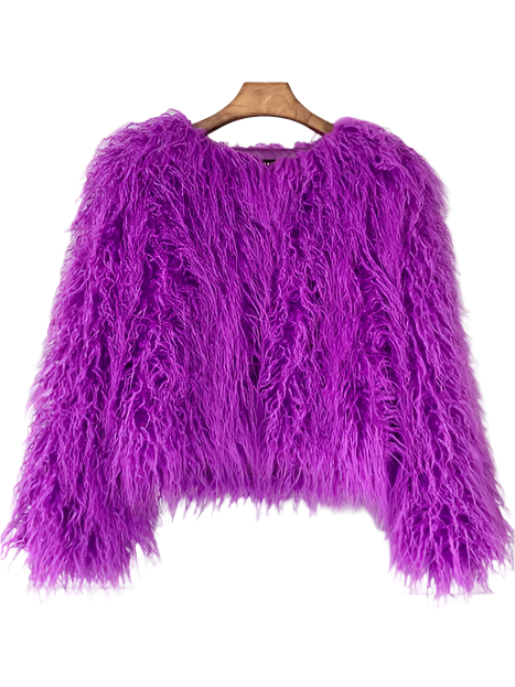 Stilla | Vibrant Unisex Festival Faux Fur Jakke