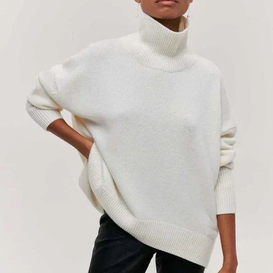 Stilla | Overstørrelse Turtle Neck Trøje Til Damer Komfortabel Uld
