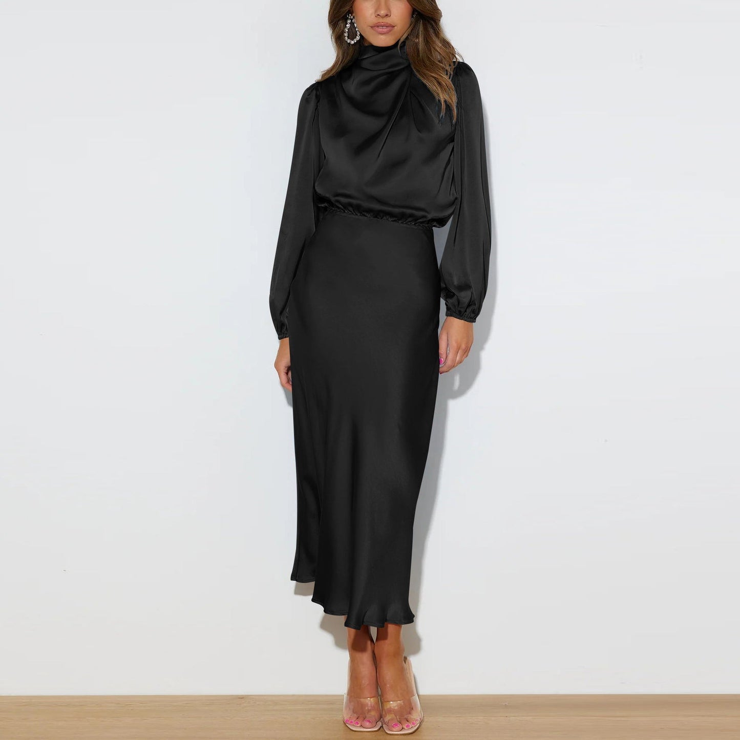 Stilla | Elegant Langærmet Kjole