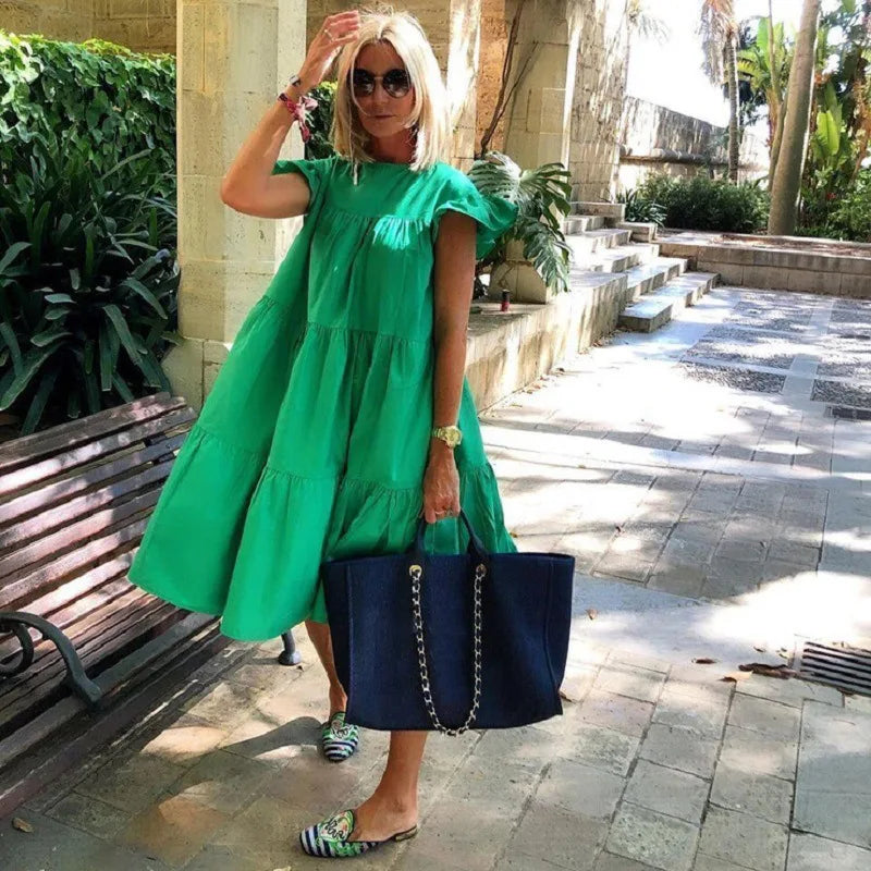 Stilla | Print Midi Kjole