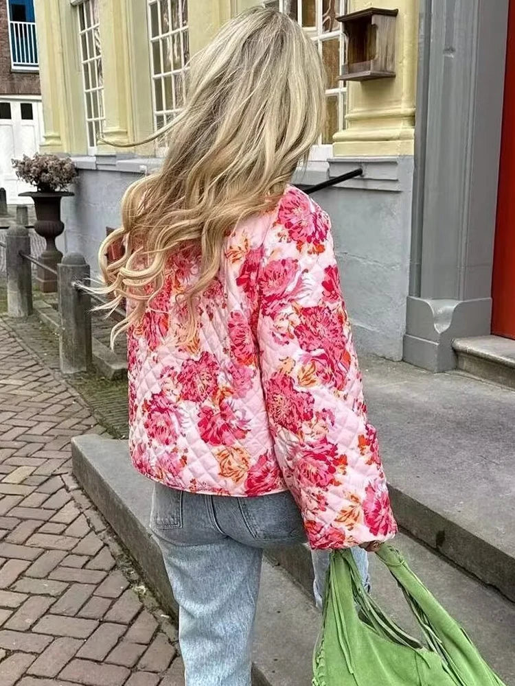 Stilla | Jakke Med Lyserøde Blomster Taylee