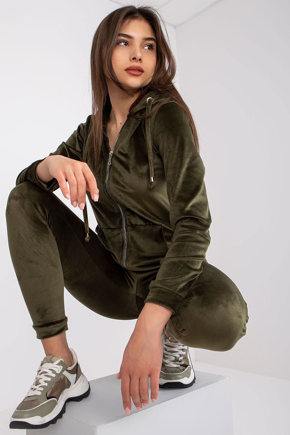 Stilla | Zip Velour Lounge Sæt Relevance