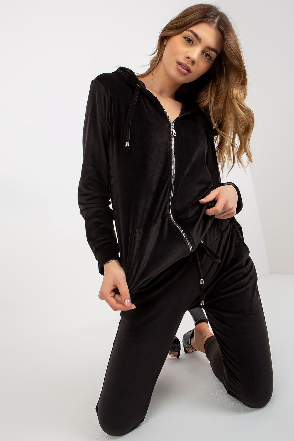 Stilla | Zip Velour Lounge Sæt Relevance