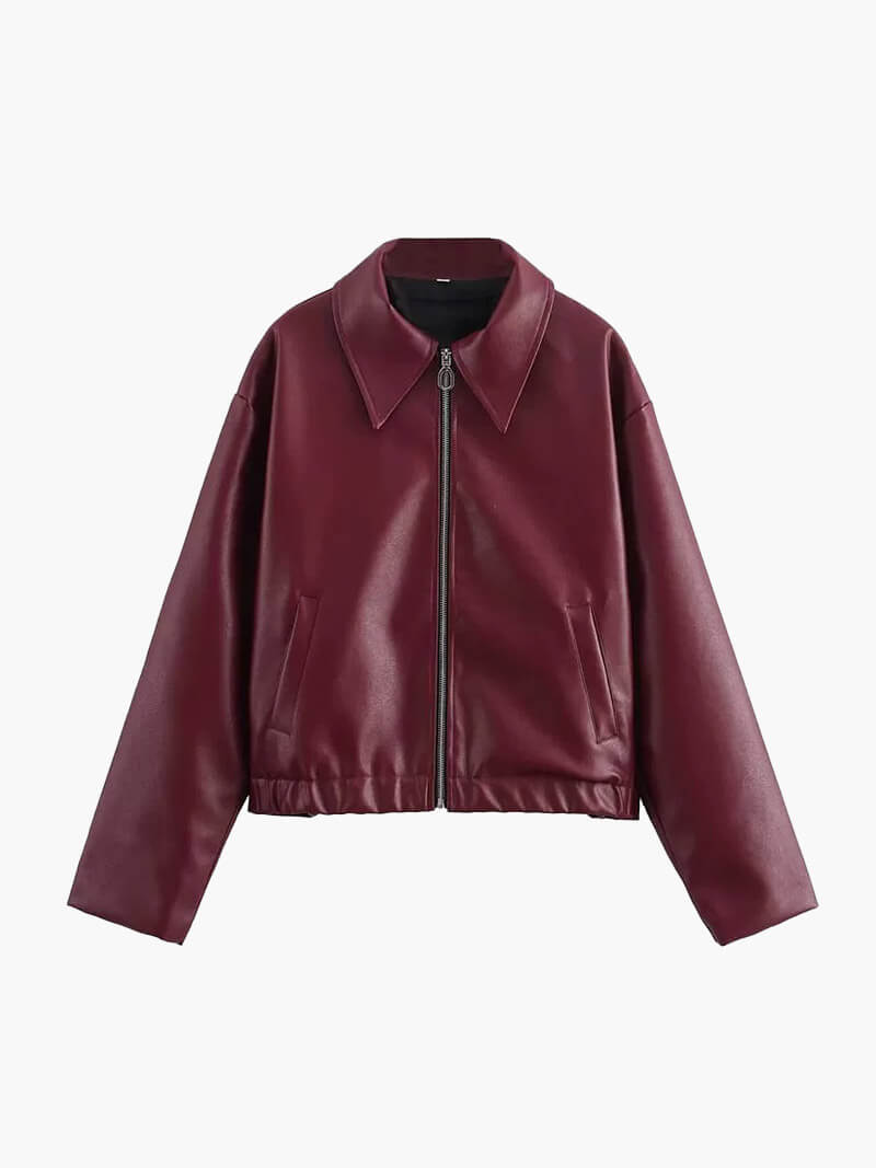 Stilla | Streetwear Pu-Læder Jakke Cassie