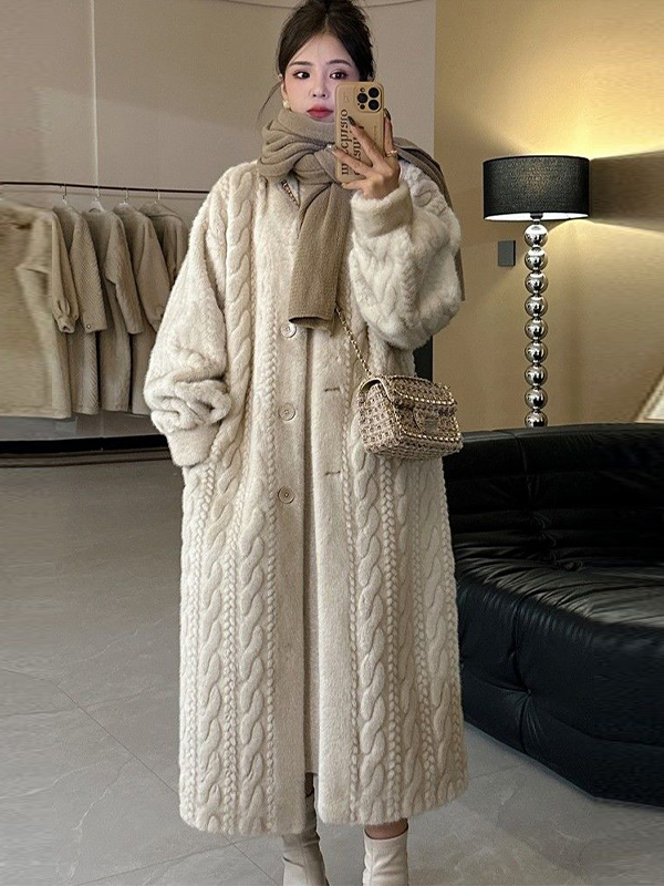 Stilla | Kvinders Vinter Strik Lang Cardigan