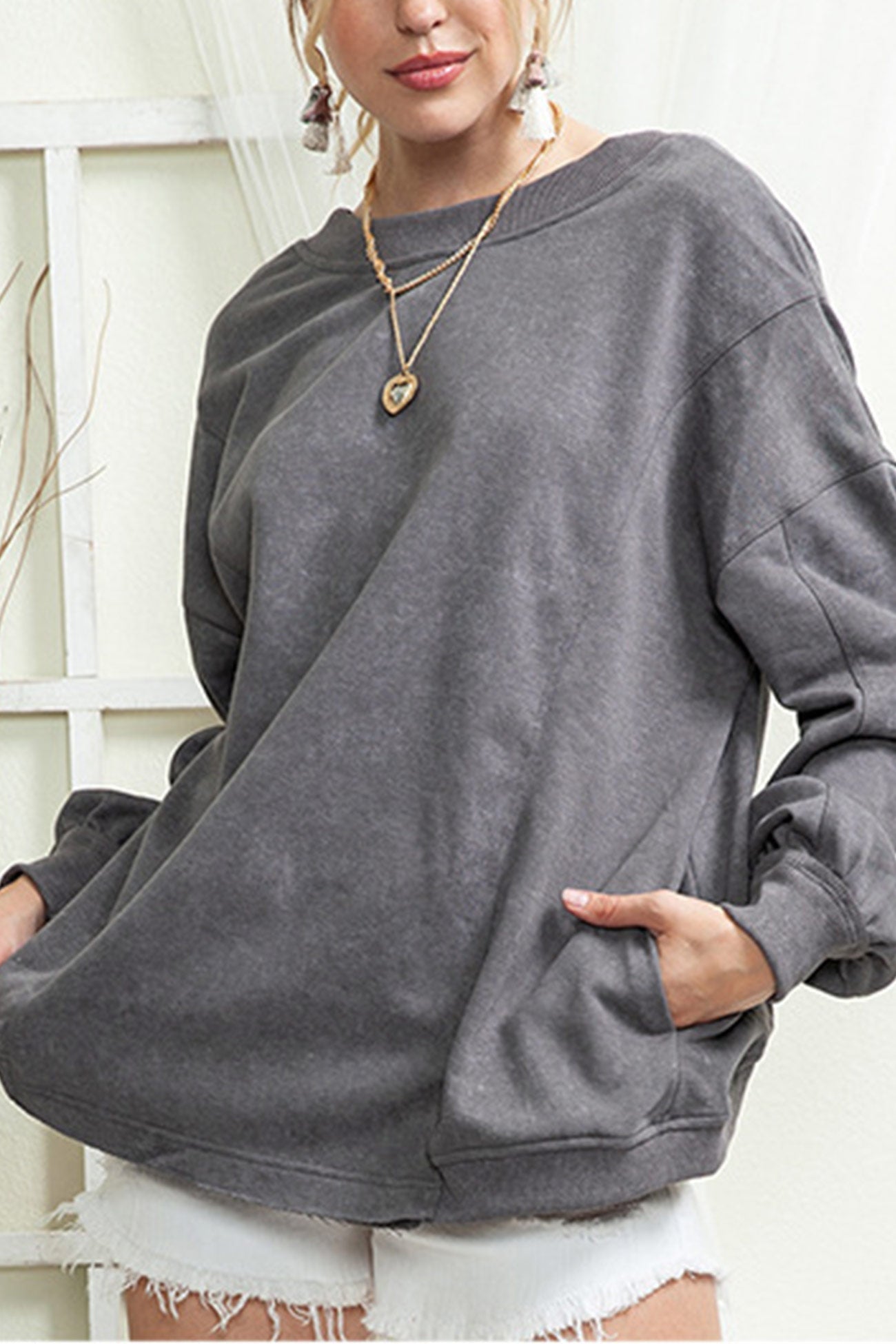 Stilla | Rib T-shirts med Drejet Ryg og Lommer