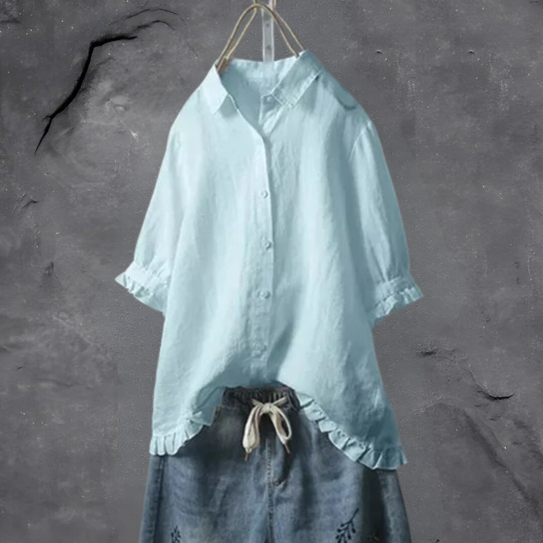 Stilla | Elegant og Chik Button-Down Bluse til Kvinder