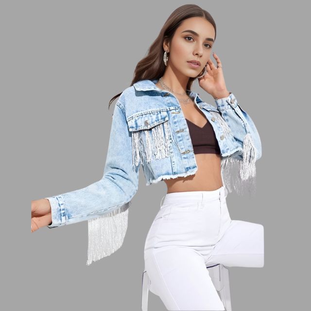 Stilla | Kort Denimjakke Mckinley