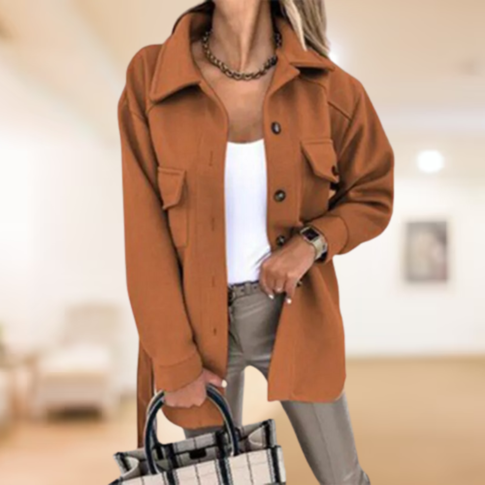 Stilla | Frakke Med Poloknapper Silia