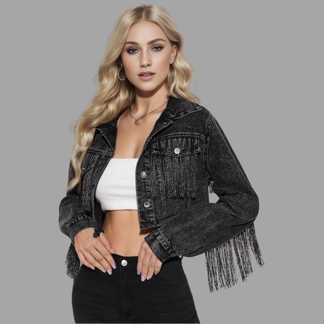 Stilla | Kort Denimjakke Mckinley
