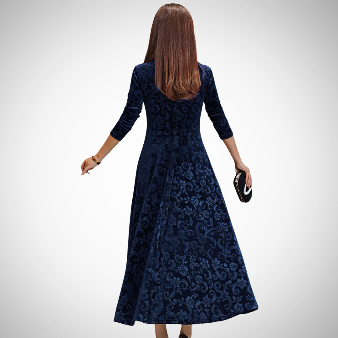 Stilla | Plus Size Blomster Mønster Kjole