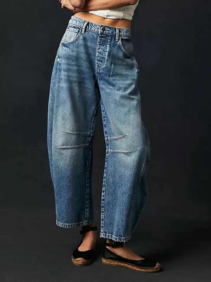 Stilla | Løstsiddende Denimbukser