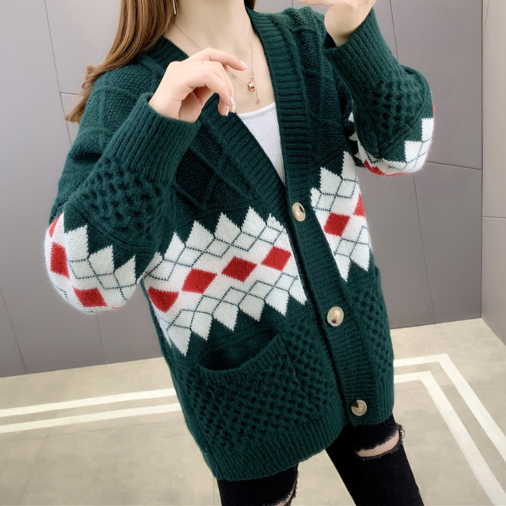 Stilla | Elegant Strikket Cardigan Til Damer
