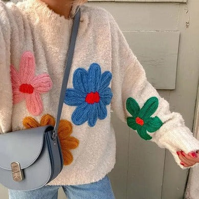 Stilla | Blomster Dekorativ Sweatshirt