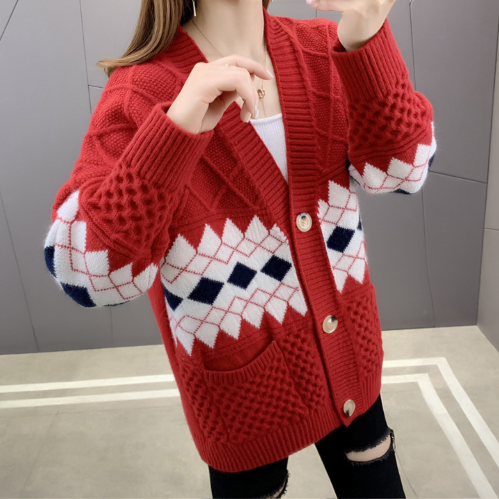 Stilla | Elegant Strikket Cardigan Til Damer