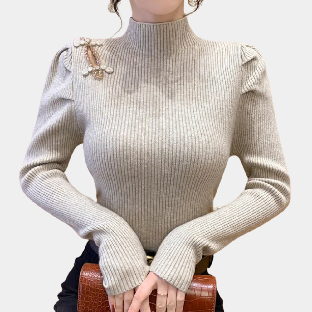 Stilla | Luksuriøs Ribbet Sweater Til Kvinder