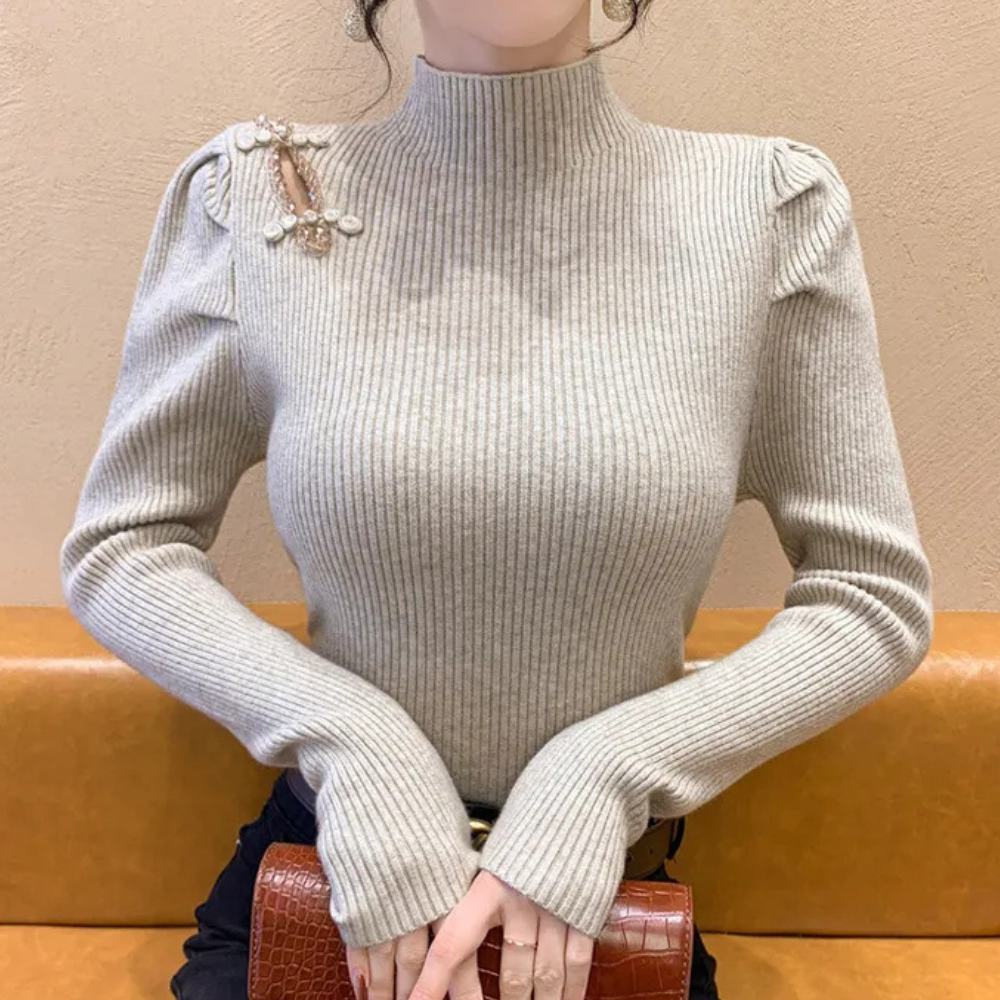Stilla | Luksuriøs Ribbet Sweater Til Kvinder