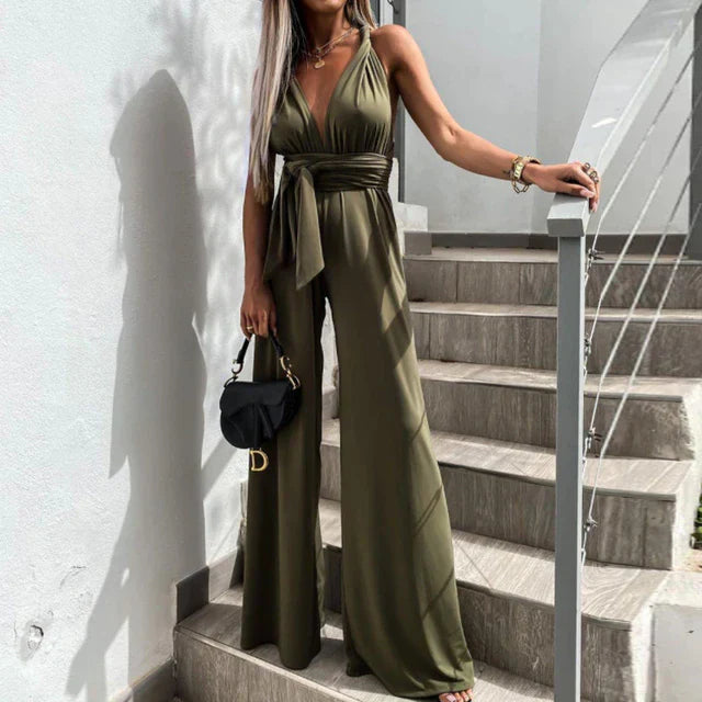 Stilla | Sexet Jumpsuit Med Bælte