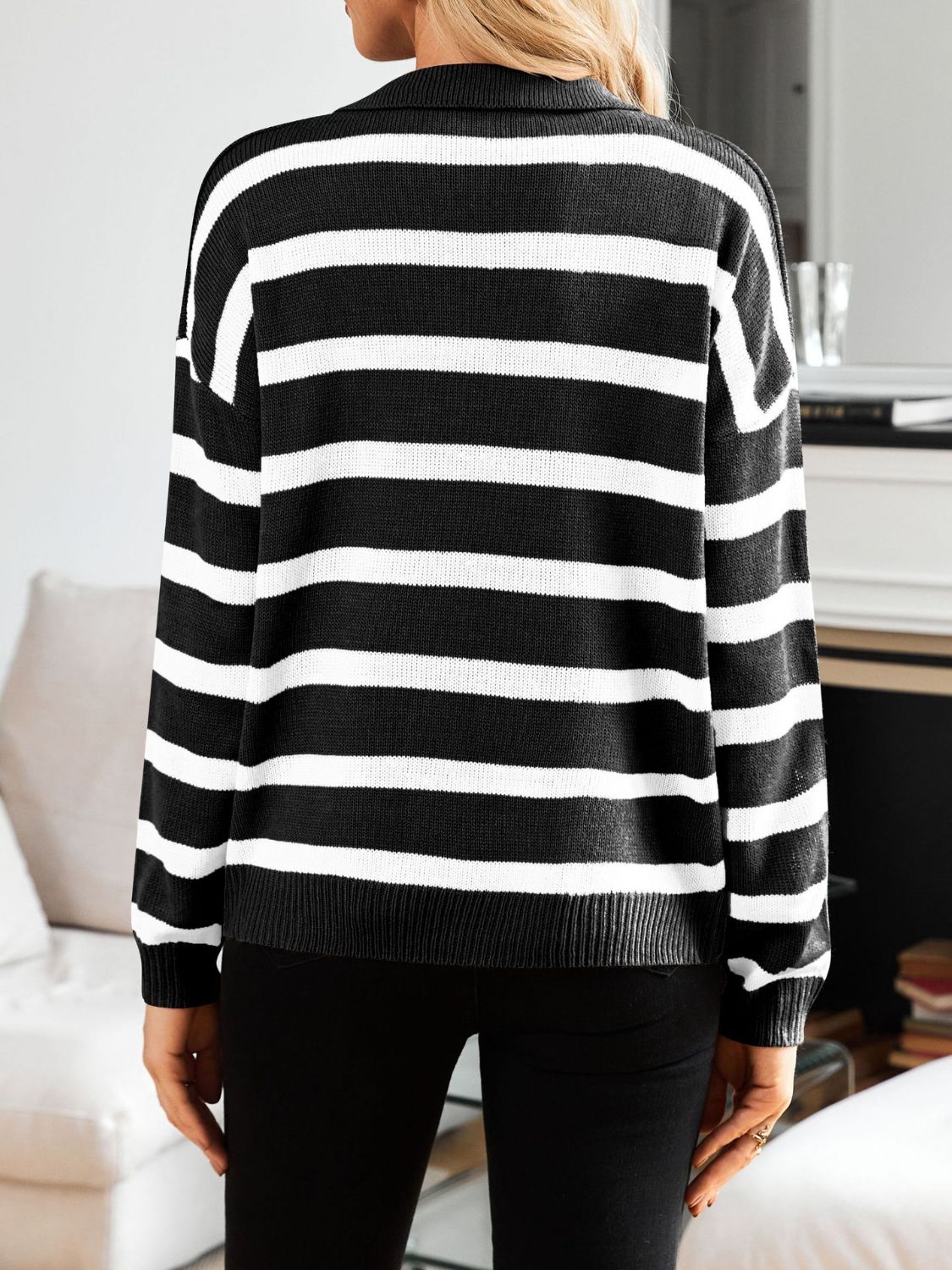 Stilla | Mange Stribede Langærmede Sweaters Med Johnny Krave