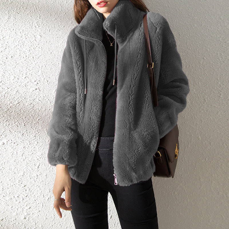 Stilla | Dobbelt Facet Fleece Høj Hals Cardigan