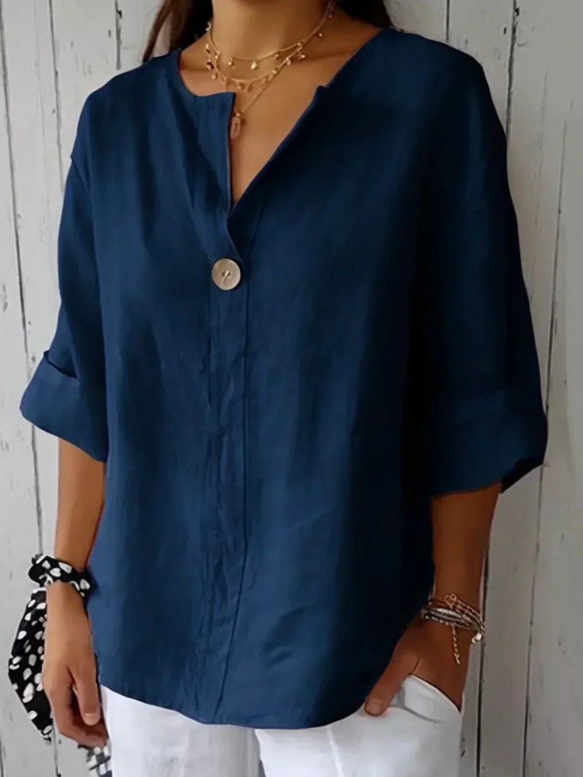 Stilla | Afslappet V-hals Bluse