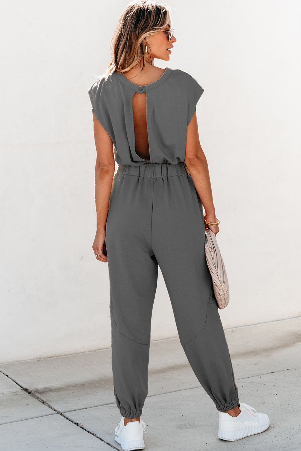 Stilla | Snøre Cap Ærme Jumpsuit