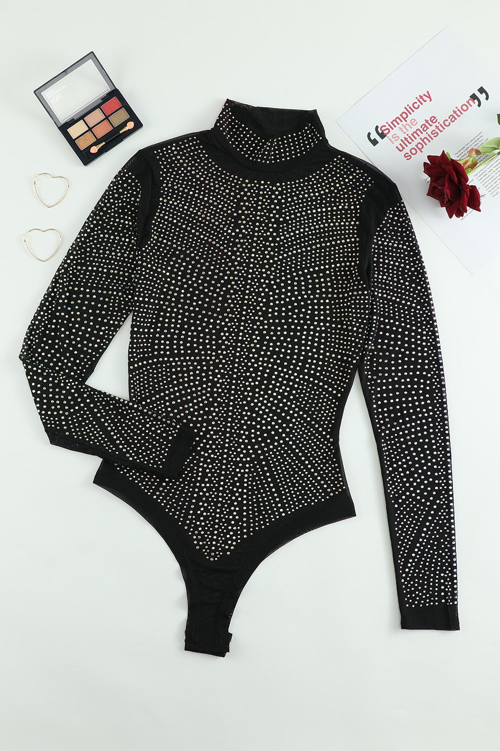 Stilla | Mock Neck Langærmet Bodysuit