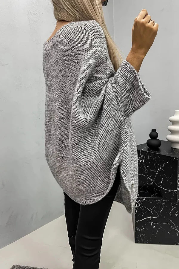 Stilla | Løst Skåret Strik-poncho