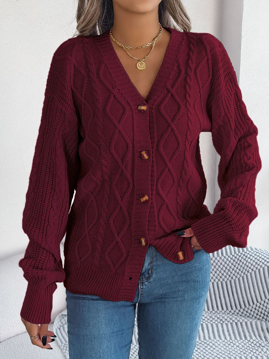 Stilla | Strik Langærmet Cardigan