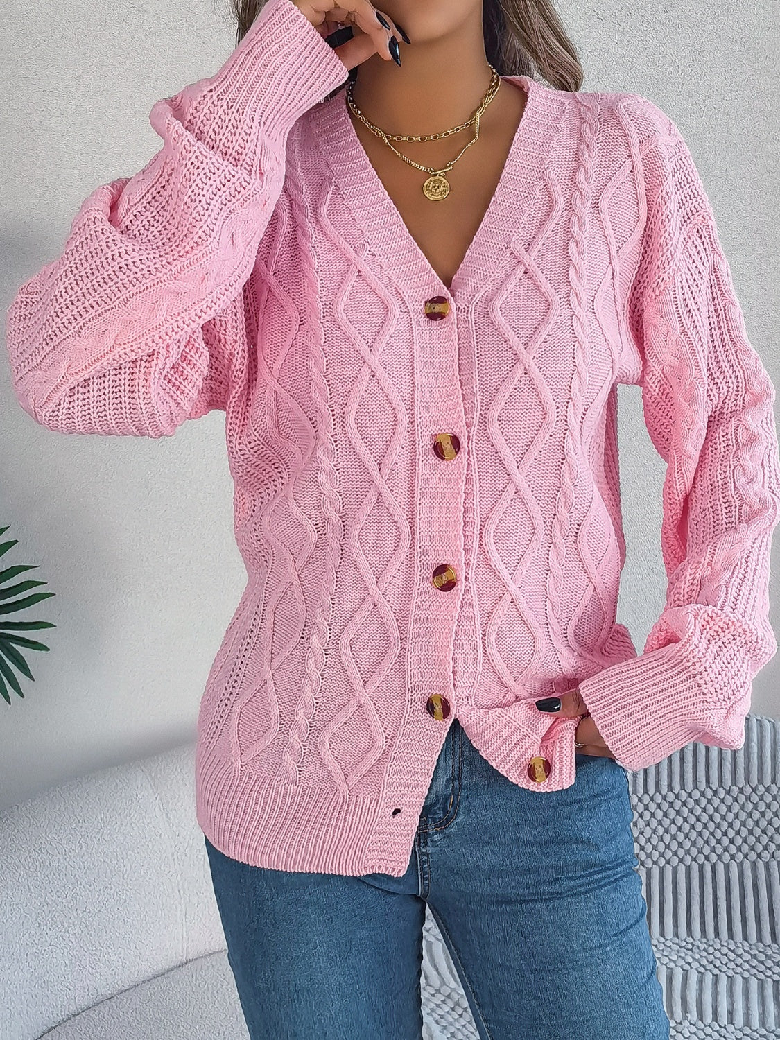 Stilla | Strik Langærmet Cardigan