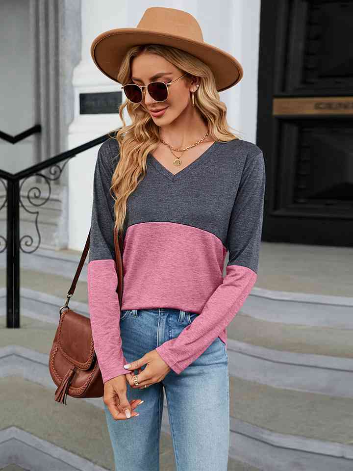 Stilla | Neck Langærmet T-shirt To-tone
