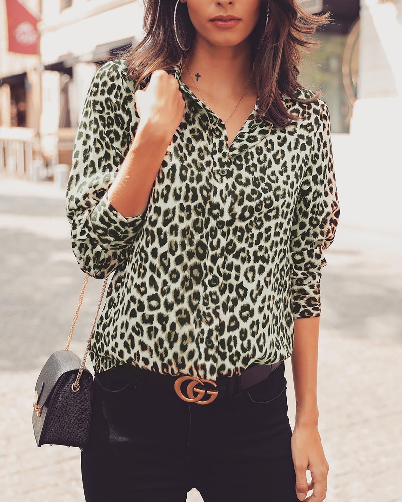 Stilla | Leopard Bluse