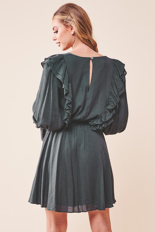 Stilla | Surplice Bundet Mini Kjole