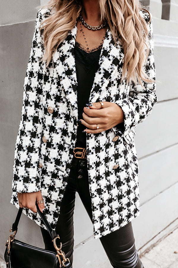 Stilla | Making Statements Plaid Tweed Blazer