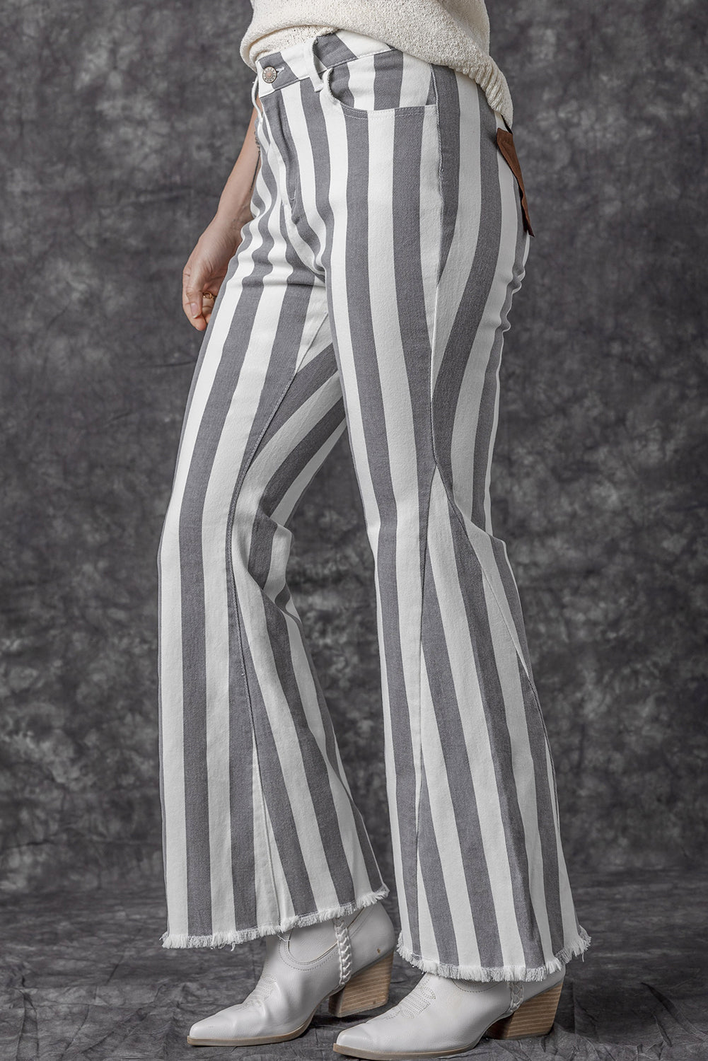 Stilla | Hem Star Applique Stribede Jeans