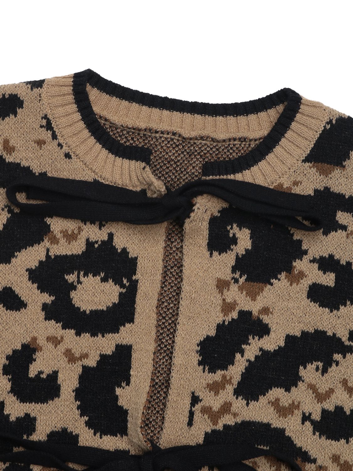 Stilla | Bundet Leopard Langærmet Cardigan