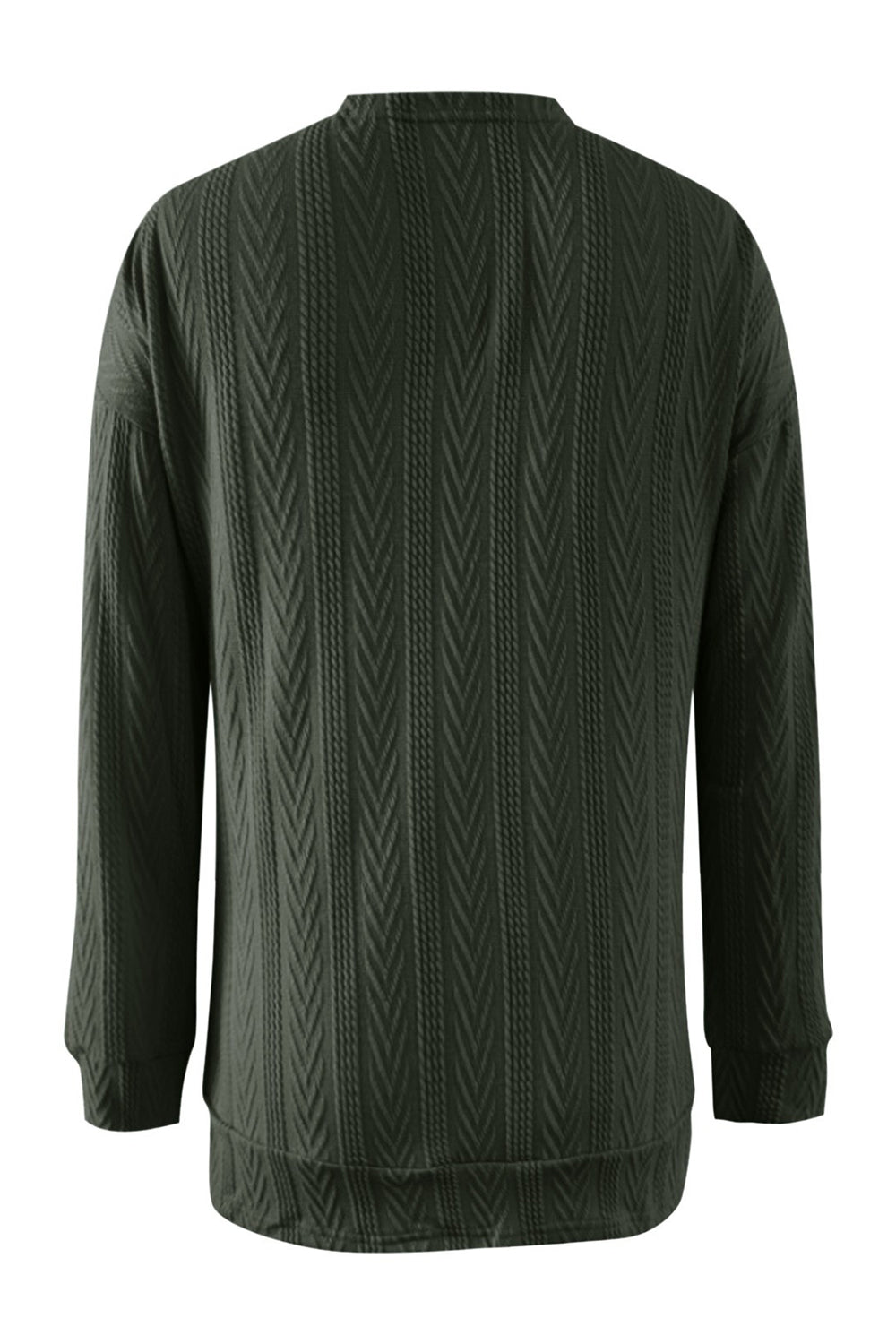 Stilla | Plus Size Tekstureret Åben Front Langærmet Cardigan