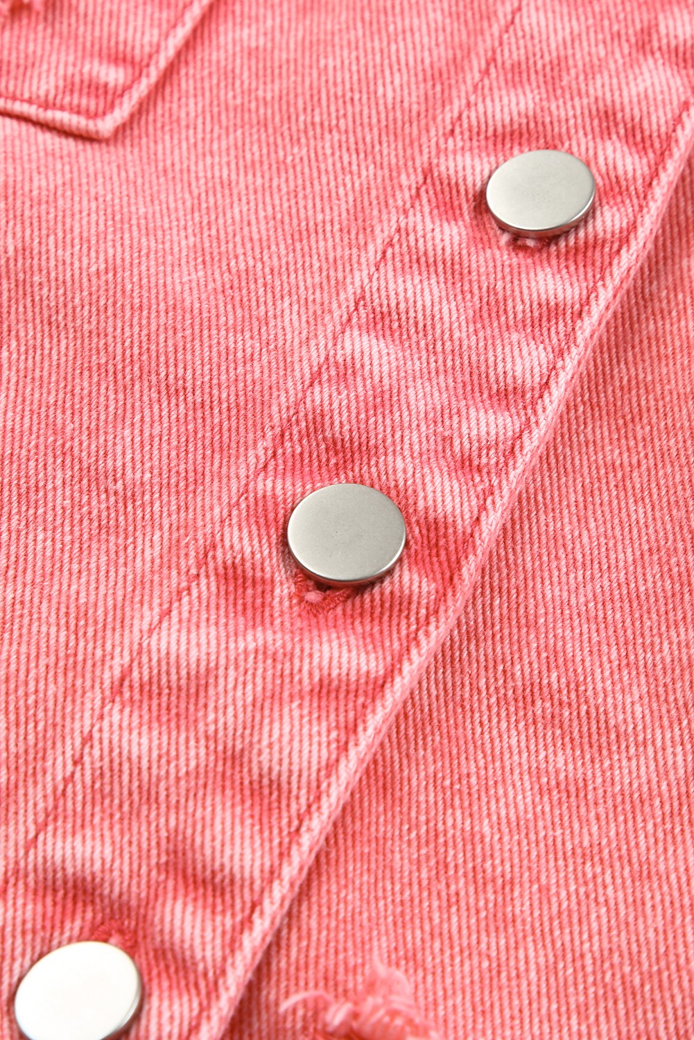 Stilla | Knap-Op Raw Hem Denim Jacket