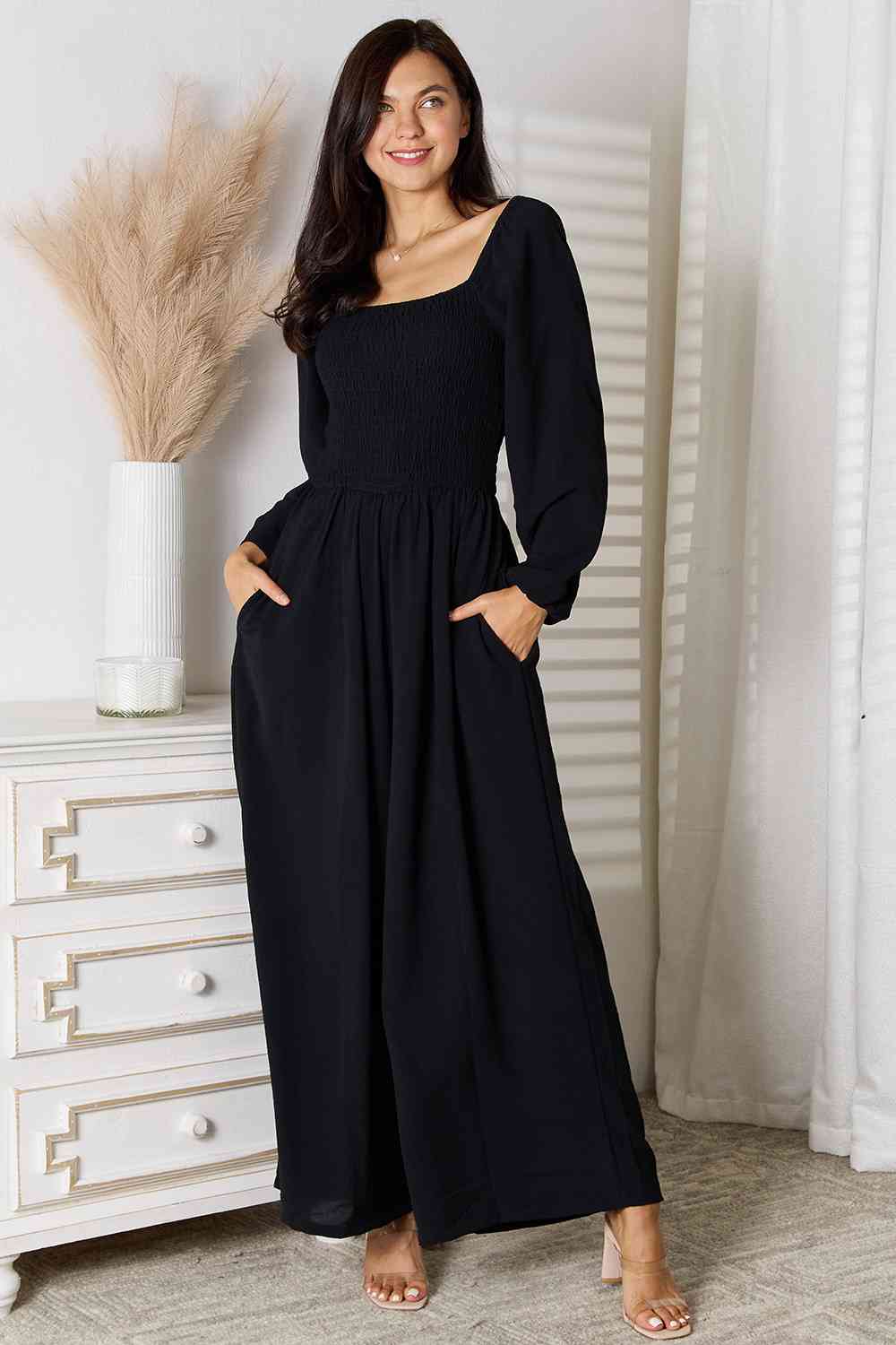 Stilla | Tag Square Neck Jumpsuit Med Lommer