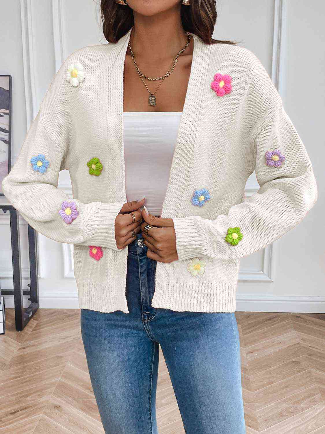 Stilla | Langærmet Åben Front Cardigan