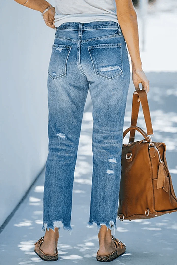 Stilla | Stilfulde jeans med striber