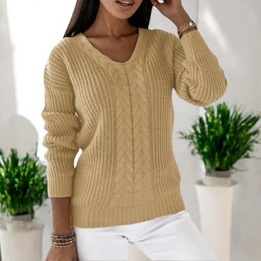 Stilla | Elegant Pullover Af Drejbart Strik