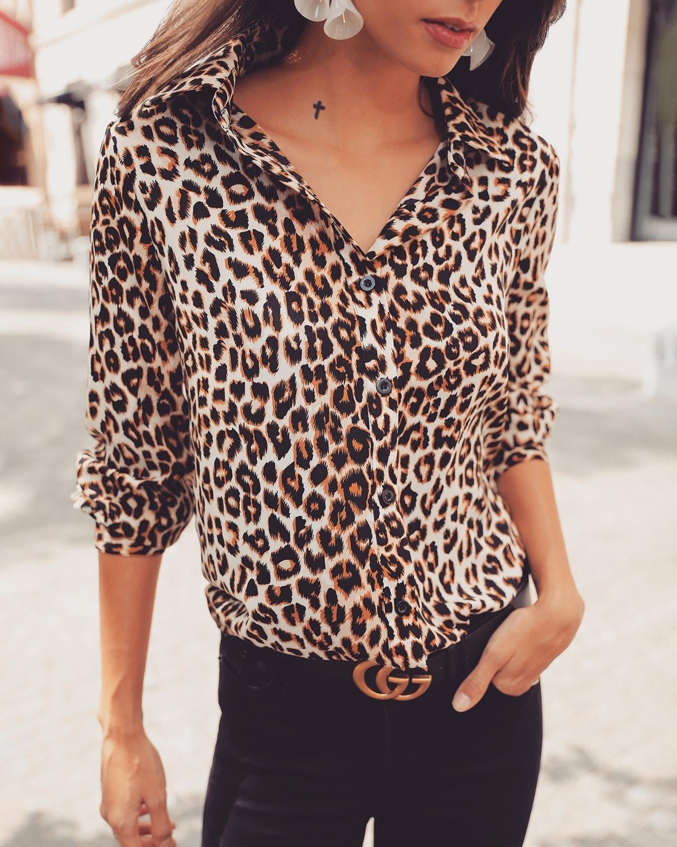 Stilla | Leopard Bluse